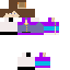 Minecraft skin texture, 64x64 pixels