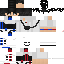 Minecraft skin texture, 64x64 pixels