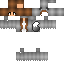 Minecraft skin texture, 64x64 pixels