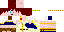 Minecraft skin texture, 64x32 legacy pixels