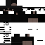 Black Minecraft skin texture, 64x64 pixels
