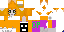 Minecraft skin texture, 64x32 legacy pixels