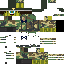 Green Minecraft skin texture, 64x64 pixels