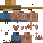 Minecraft skin texture, 64x64 pixels