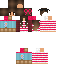 Minecraft skin texture, 64x64 pixels
