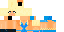 Minecraft skin texture, 64x32 legacy pixels