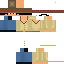 Minecraft skin texture, 64x64 pixels