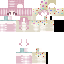 Minecraft skin texture, 64x64 pixels