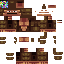 Minecraft skin texture, 64x64 pixels