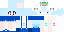 Minecraft skin texture, 64x32 legacy pixels