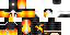 Minecraft skin texture, 64x32 legacy pixels