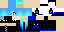 Minecraft skin texture, 64x32 legacy pixels