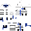 Minecraft skin texture, 64x64 pixels