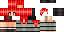 Minecraft skin texture, 64x32 legacy pixels