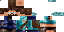 Minecraft skin texture, 64x32 legacy pixels