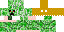 Minecraft skin texture, 64x32 legacy pixels