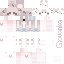 Minecraft skin texture, 64x64 pixels