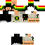 Minecraft skin texture, 64x64 pixels