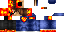 Minecraft skin texture, 64x32 legacy pixels