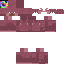 Minecraft skin texture, 64x64 pixels