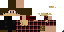 Minecraft skin texture, 64x32 legacy pixels