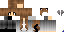 Minecraft skin texture, 64x32 legacy pixels
