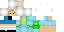 Minecraft skin texture, 64x32 legacy pixels