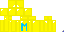 Minecraft skin texture, 64x32 legacy pixels