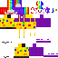 Minecraft skin texture, 64x64 pixels