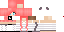 Minecraft skin texture, 64x32 legacy pixels