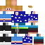 Minecraft skin texture, 64x64 pixels