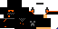 Minecraft skin texture, 64x32 legacy pixels