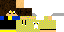 Minecraft skin texture, 64x32 legacy pixels