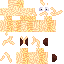 Minecraft skin texture, 64x64 pixels