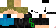 Minecraft skin texture, 64x32 legacy pixels