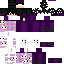 Purple Minecraft skin texture, 64x64 pixels