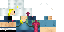 Minecraft skin texture, 64x32 legacy pixels