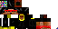 Minecraft skin texture, 64x32 legacy pixels