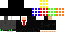 Minecraft skin texture, 64x32 legacy pixels