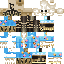 Minecraft skin texture, 64x64 pixels