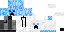 Minecraft skin texture, 64x32 legacy pixels