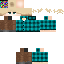 Minecraft skin texture, 64x64 pixels