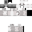 Minecraft skin texture, 64x64 pixels