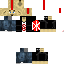 Minecraft skin texture, 64x64 pixels