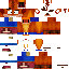 Minecraft skin texture, 64x64 pixels