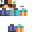 Minecraft skin texture, 64x64 pixels