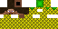 Minecraft skin texture, 64x32 legacy pixels