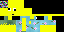Minecraft skin texture, 64x32 legacy pixels