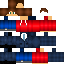 Minecraft skin texture, 64x64 pixels