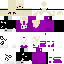 Purple yellow Minecraft skin texture, 64x64 pixels